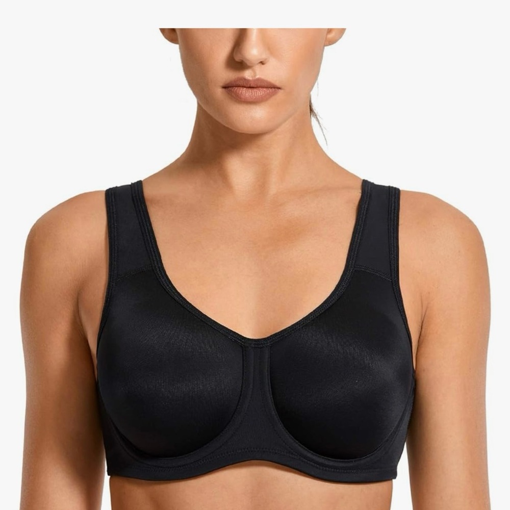 Syrokan size 40G underwire sports swim bra black